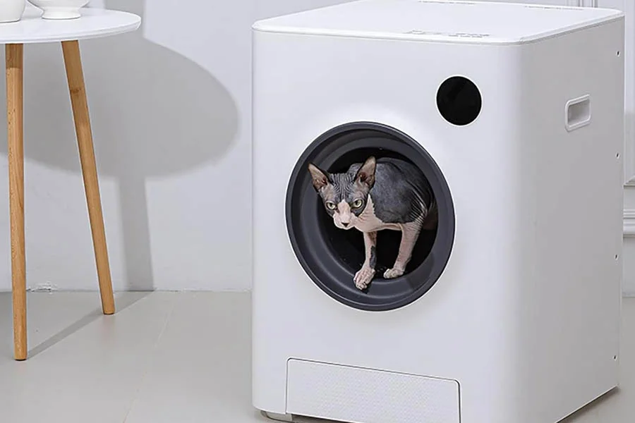 semi automatic litter box