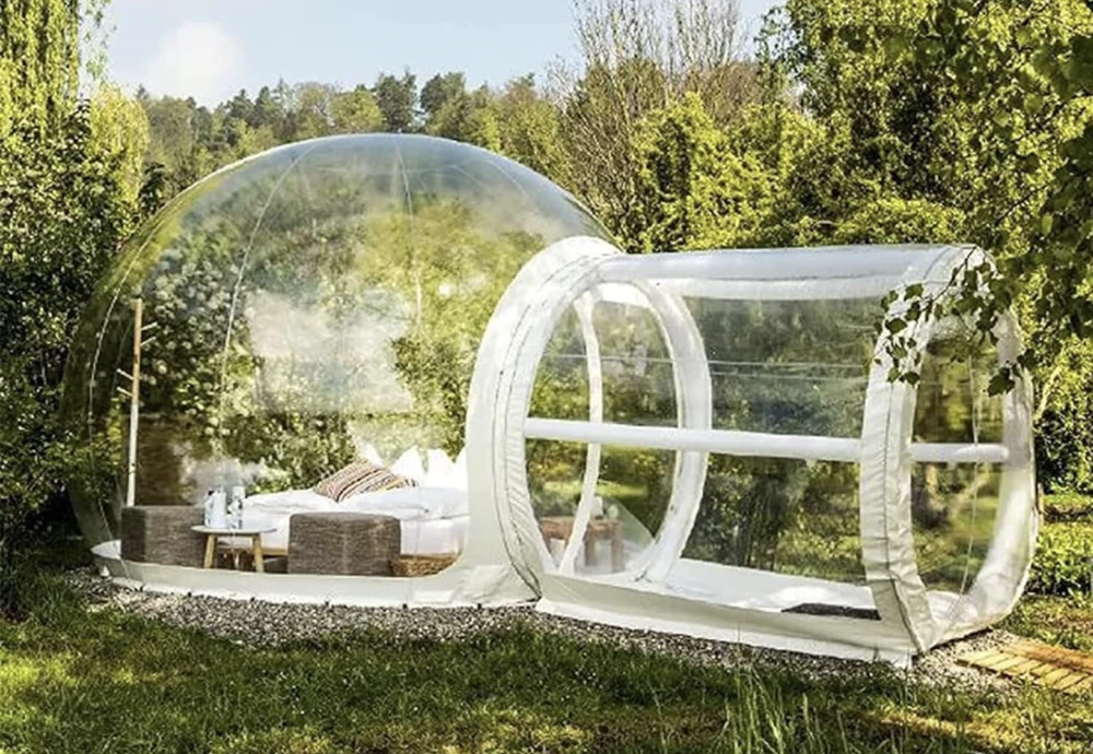 stay in a bubble tent